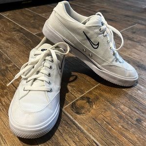 White Nike Canvas Shoes